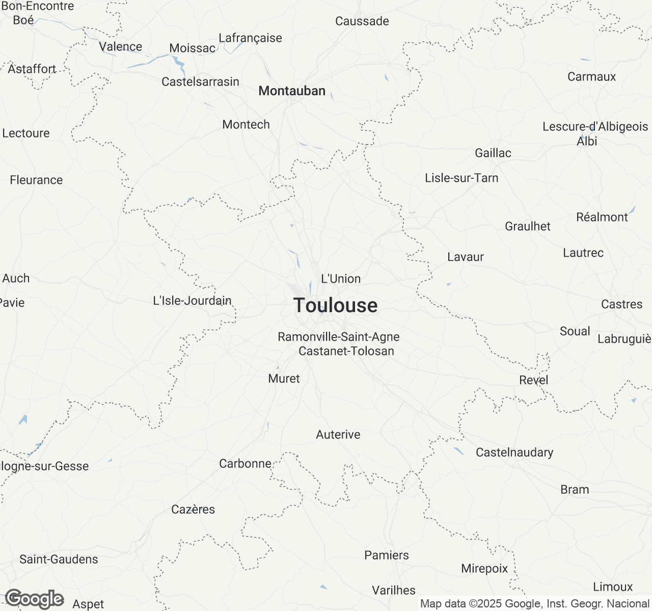 Map of Toulouse